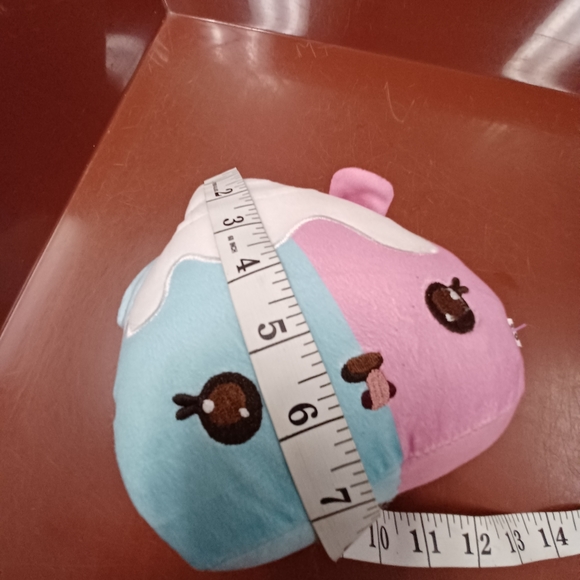 -Num Noms - Ice Cream Sundae Plush Pink Blue 7” Bear  Animal Foodie Toy Factory - Picture 9 of 12